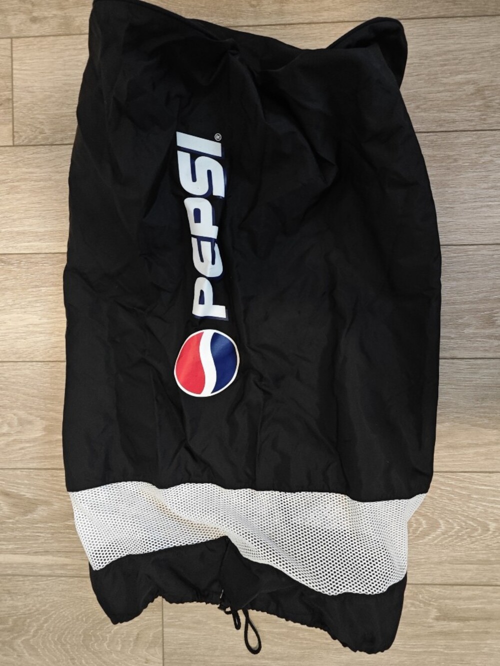 Pepsi Black Ball Bag with White Mesh and Red-Blue Logo With 1 Strap